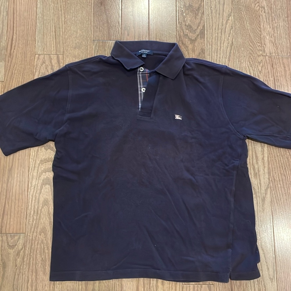 Burberry Men’s Polo Navy Blue